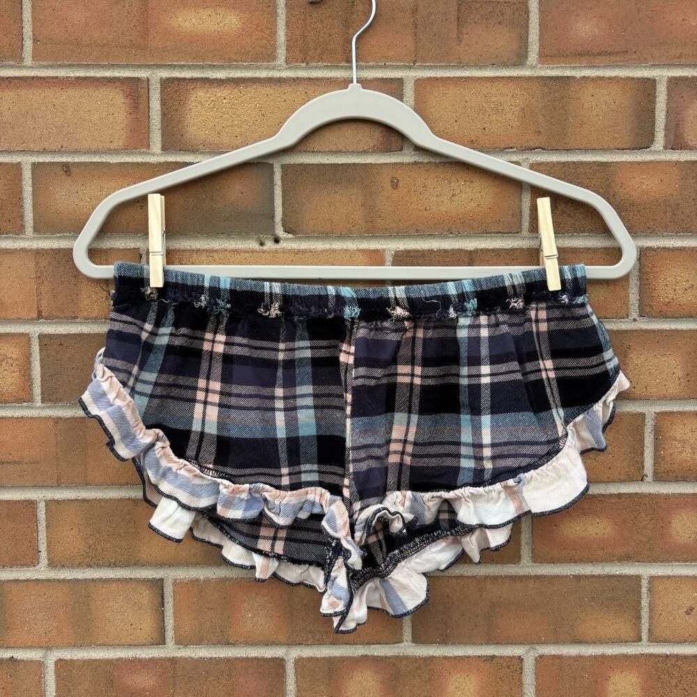 Intimately Free People Fallin For Flannel Shorts Womens XS